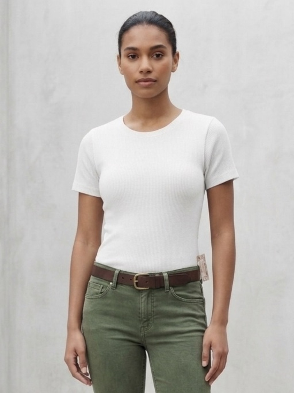 Soho Lady 2 Pack Ribbed Seamless Tops - Picture 4 of 7